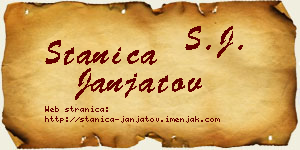 Stanica Janjatov vizit kartica